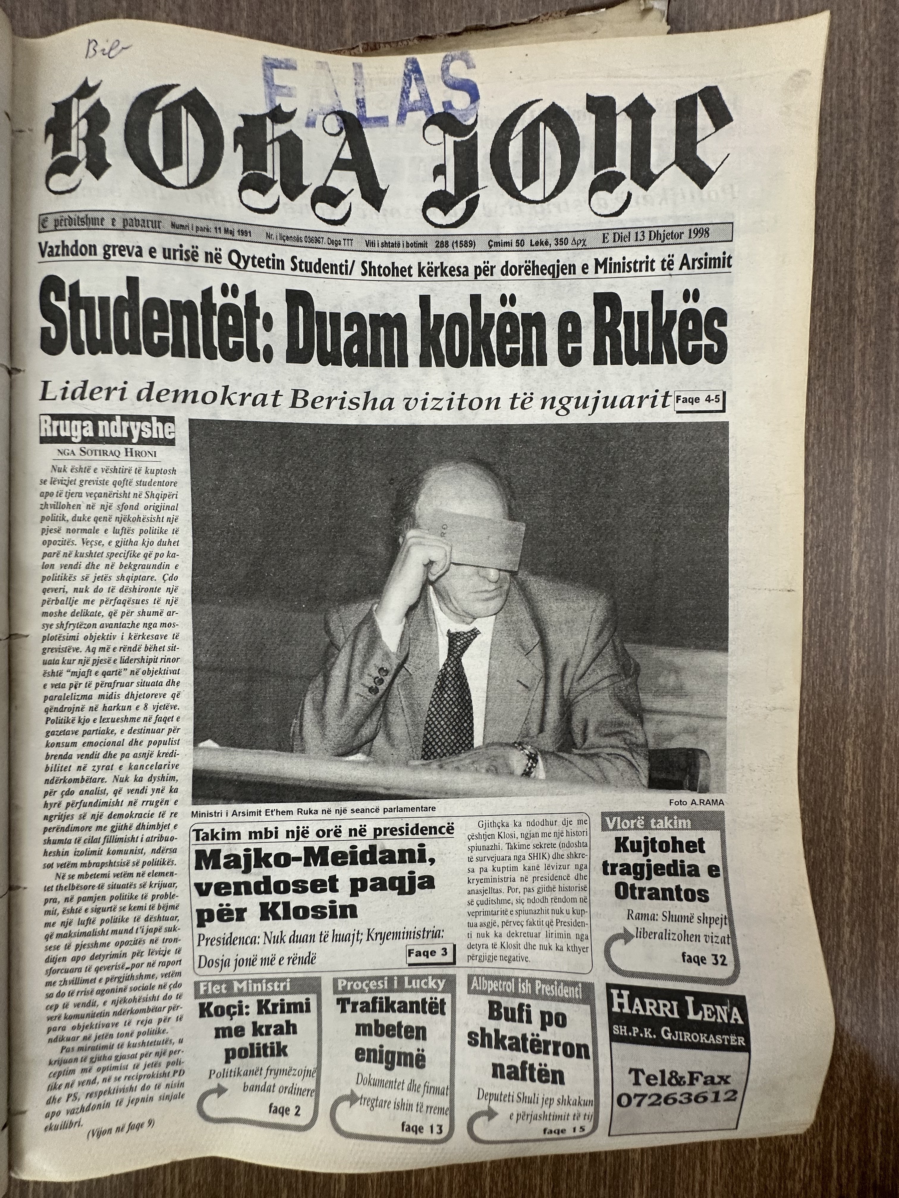 Koha Jonë 1998-12-13